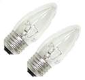 25-Watt Clear B10 Incandescent Light Bulbs, 2-Pack 