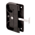 Screen Door Latch And Pull - Mortise Style, Plastic, Black, 1-Pack
