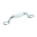 4-7/8-Inch Polished Chrome /Ceramic Cabinet Pull