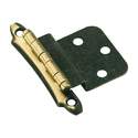 Antique Brass Cabinet Hinge With 3/8-Inch Inset
