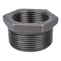 1-1/2 in. x 1-1/4 in. MIP x FIP Malleable Iron Black Pipe Hex Bushing Fitting - Schedule 40, 1-Pack