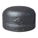 1-1/2 in. FIP Malleable Iron Black Pipe Cap - 1-Pack