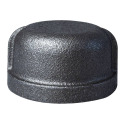 1-1/2 in. FIP Malleable Iron Black Pipe Cap - 1-Pack