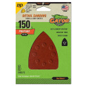 3-1/2-Inch x 5-Inch 150-Grit Sanding Sheet, 5-Pack