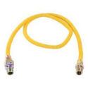 1/2-Inch MIP (Tapped 3/8-Inch FIP)  X 1/2-Inch MIP (Tapped 3/8-Inch FIP)  X 48-Inch Yellow Epoxy/Stainless Steel Gas Connector
