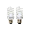 13-Watt Soft White Micro Mini Twist CFL Light Bulbs, 2-Pack