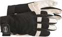 Large Black/White Medium-Duty Goatskin Protective Glove