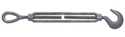 3/8 In Thread X 6 In Length Forged Galvanized Steel Hook And Eye Turnbuckle