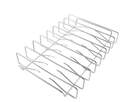 17-1/2 x 3-1/2 x 12-Inch Chrome 8-Slot Rib Rack 