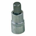 7 Mm Tip 3/8-Inch Drive Steel Hex Bit Socket