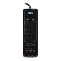 8-Outlet Black Surge Protector Power Strip