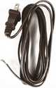 Brown Lamp Cord With Polarized Plug 18/2 Spt-1 8 Ft