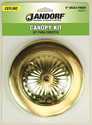 Brass Lamp Ceiling Canopy Kit 7/16 In Center Hole, 1/8 Ip