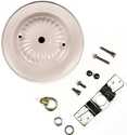 White Lamp Ceiling Canopy Kit 7/16 In Center Hole, 1/8 Ip