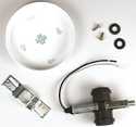 White Twin Cluster Ceiling Fixture Kit