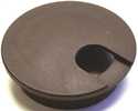 Walnut Brown Plastic Desk Grommet 2-1/2 In
