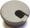 Silver Plastic Desk Grommet 1-1/2 In