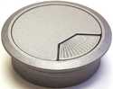 Silver Plastic Adjustable Desk Grommet