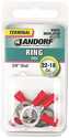 22-18-Gauge Vinyl Insulated Ring Terminal 3/8 In