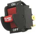 Single Circuit Rocker Switch With Lock Out