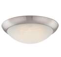 11-Inch Brushed Nickel LED Flush Mount Ceiling Fixture