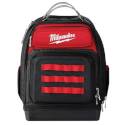 Ultimate Jobsite Backpack, 48-Pocket, Polyester, Red