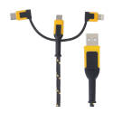 6-Foot Black & Yellow USB Charger Cable