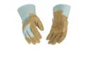 Large Women's Glove Suede Pigskin Palm And Safety Cuff