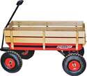 Red Wagon With Wood Panels