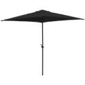 6-1/2-Foot Black Square Canopy Umbrella