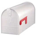 9-Inch Small Standard White Mailbox