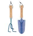 Big Blue Garden Tools 2-Piece Set With Trowel And Cultivator