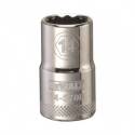 1/2-Inch Drive, 12-Point 14-mm Vanadium Steel, Polished Chrome Drive Socket