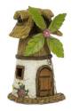 Windmill House With Leaf Blades Fairy Garden Decor