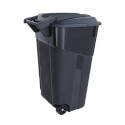 32-Gallon Wheeled Trash Can Black
