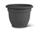10-Inch Charcoal Ariana Plastic Planter