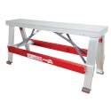 500-Pound Capacity Red Aluminum Top Drywall Bench