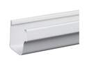 5-Inch X 10-Foot White Traditional Vinyl Gutter