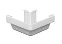 5-Inch White Traditional Outside Miter