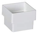 Amerimax White Vinyl Square Downspout Connector 2-Inch
