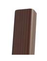 2-Inch X 3-Inch Brown Traditional Vinyl Downspout