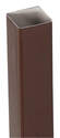 2-Inch X 10-Foot Brown Square Vinyl Downspout