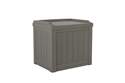 22-Gallon Small Deck Box With Storage Seat, Stoney