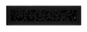 2-1/4-Inch X 12-Inch Black Iron Floor Register