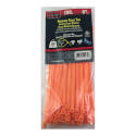 8-Inch Orange Standard Duty Cable Tie, 100-Pack