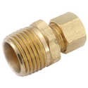 1/4 in. Compression x 1/8 in. MIP Brass Pipe Reducing Coupling - 1-Pack