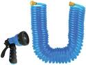 50-Foot Blue PVC Coiled Hose And Nozzle Set