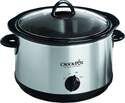 4-1/2-Quart Round Silver Stainless Steel Slow Cooker 