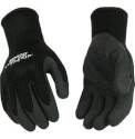 Large Black Warm Grip Thermal Knit Shell And Latex Palm Glove