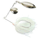 1/4-Oz White Spinner Bait Fishing Lure